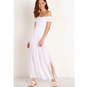 MAKE OFFER L*Space white off shoulder Sao
Paulo jumpsuit! Bathing Suit Coverup!